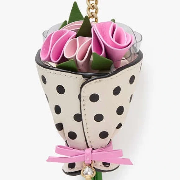 NWT-Kate Spade-Flora Flower 🌸 Bouquet Bag Charm/Keychain